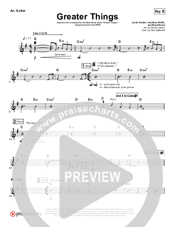 Greater Things Acoustic Guitar (Mack Brock)