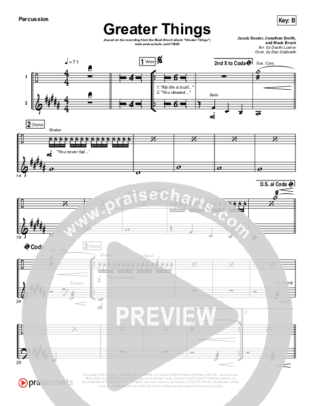 Greater Things Percussion (Mack Brock)