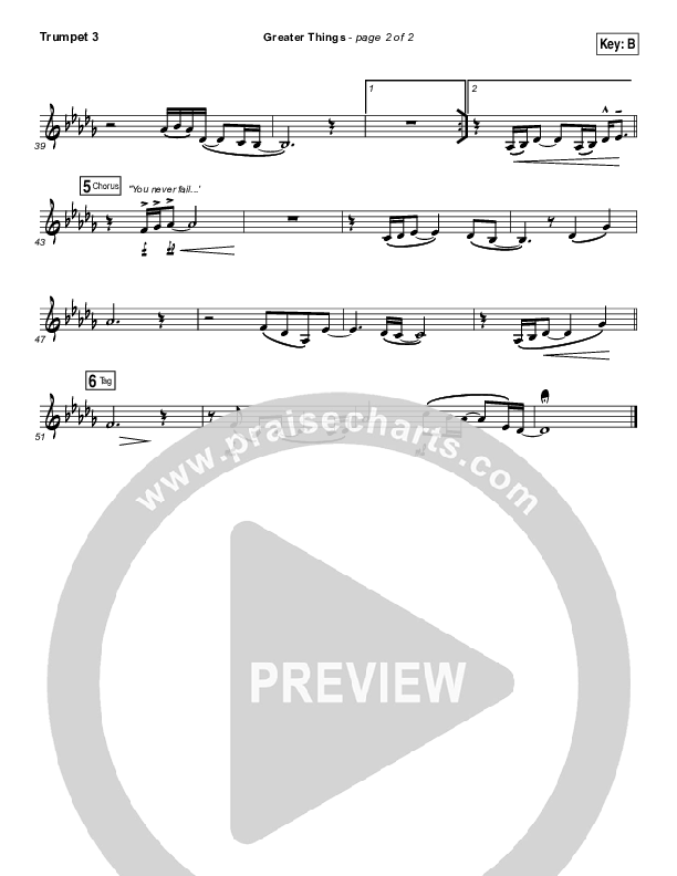 Greater Things Trumpet 3 (Mack Brock)