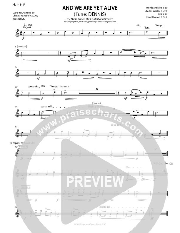 And We Are Yet Alive French Horn ()