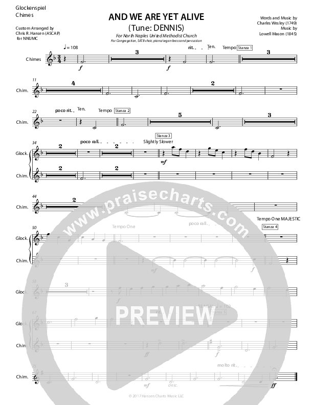 And We Are Yet Alive Glockenspiel ()