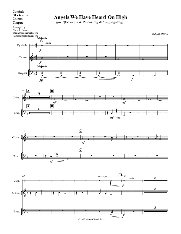 Angels We Have Heard On High Cymbals ()