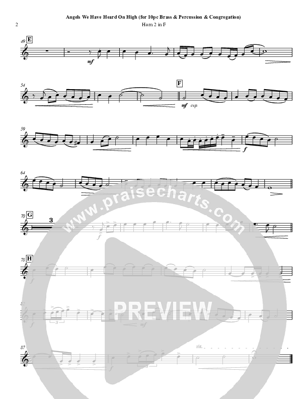 Angels We Have Heard On High French Horn 2 ()