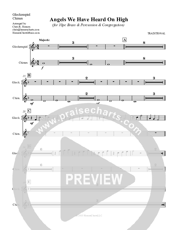 Angels We Have Heard On High Glockenspiel ()