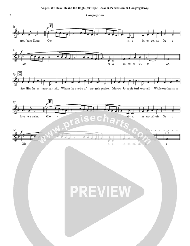 Angels We Have Heard On High Lead Sheet ()