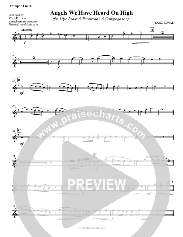 Angels We Have Heard On High Trumpet 1 ()