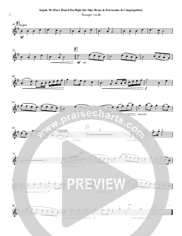 Angels We Have Heard On High Trumpet 1 ()