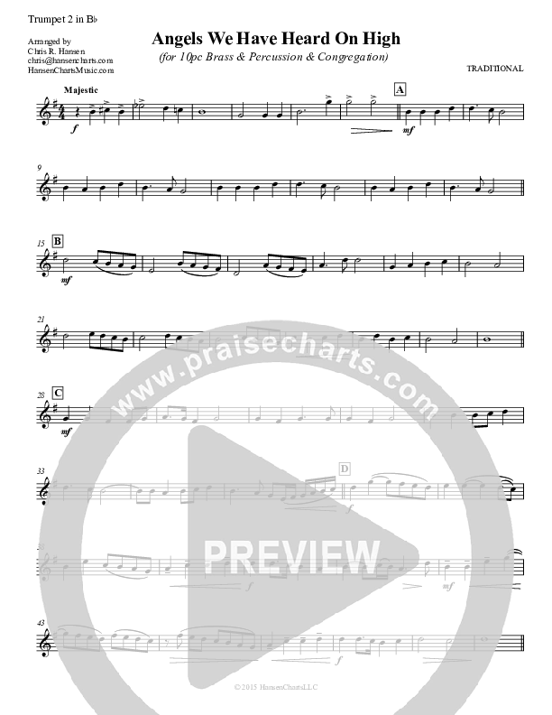 Angels We Have Heard On High Trumpet 2 ()