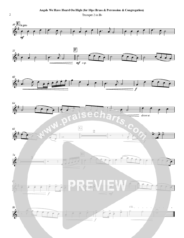 Angels We Have Heard On High Trumpet 2 ()