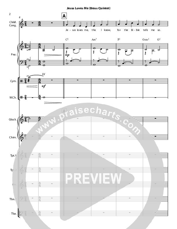 Jesus Loves Me Orchestration (Chris Hansen)