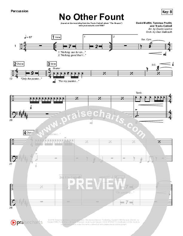 No Other Fount Percussion (Travis Cottrell)