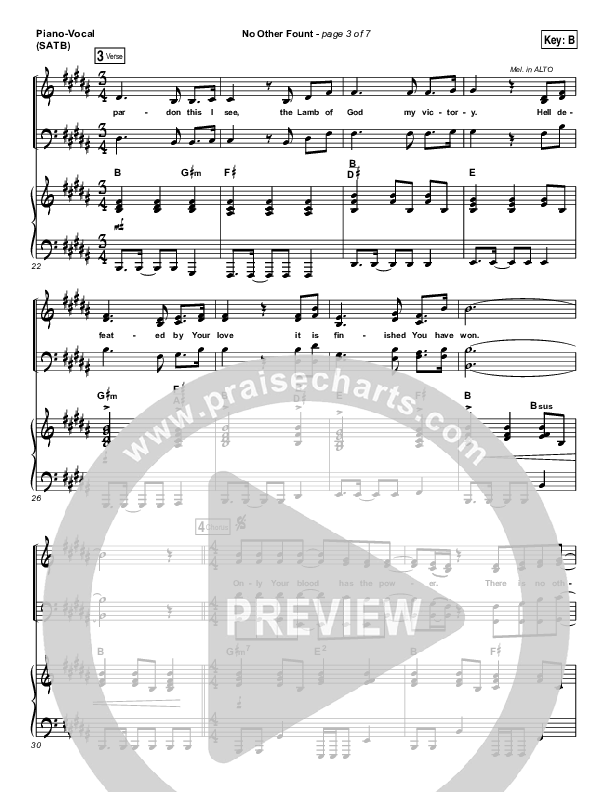 No Other Fount Piano/Vocal (SATB) (Travis Cottrell)