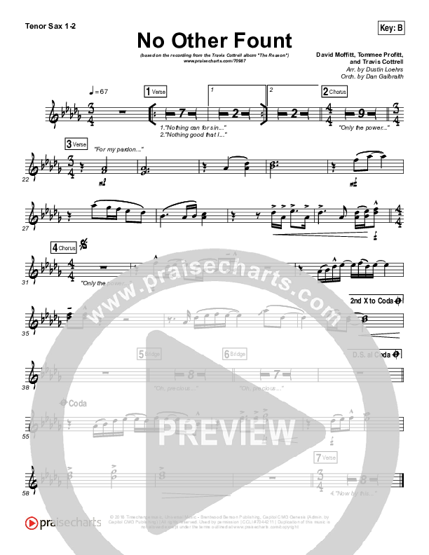 No Other Fount Tenor Sax 1/2 (Travis Cottrell)