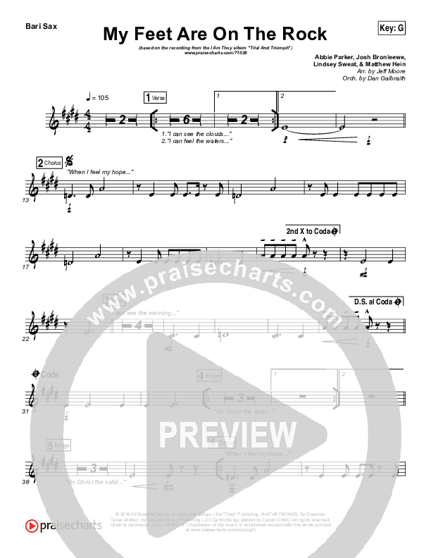 My Feet Are On The Rock Bari Sax (I Am They)