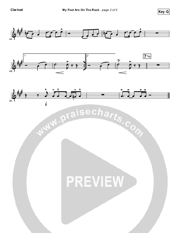 My Feet Are On The Rock Clarinet (I Am They)