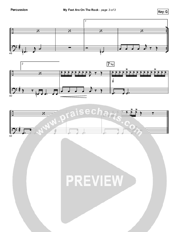 My Feet Are On The Rock Percussion (I Am They)