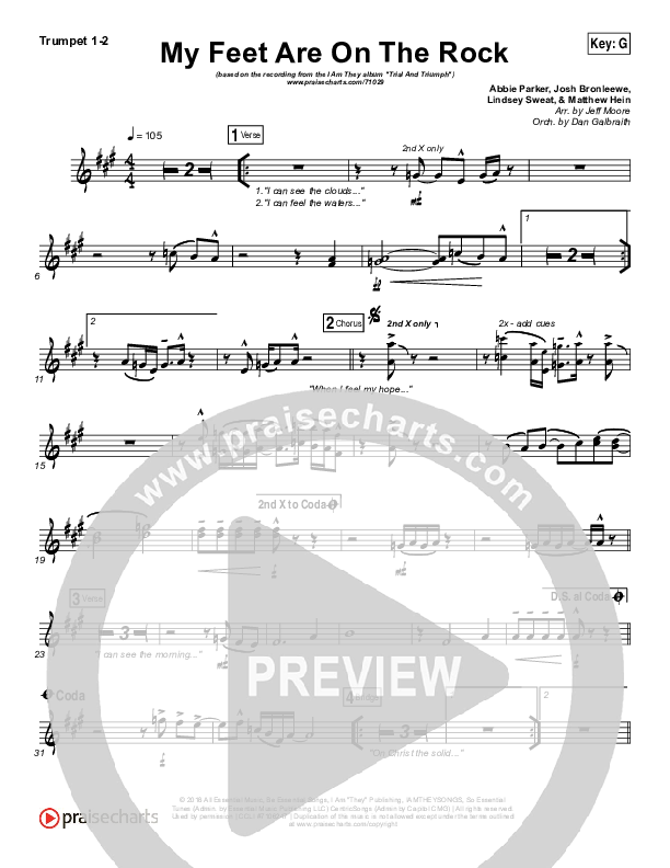 My Feet Are On The Rock Brass Pack (I Am They)