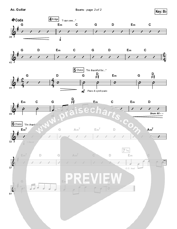 Scars Acoustic Guitar (I Am They)