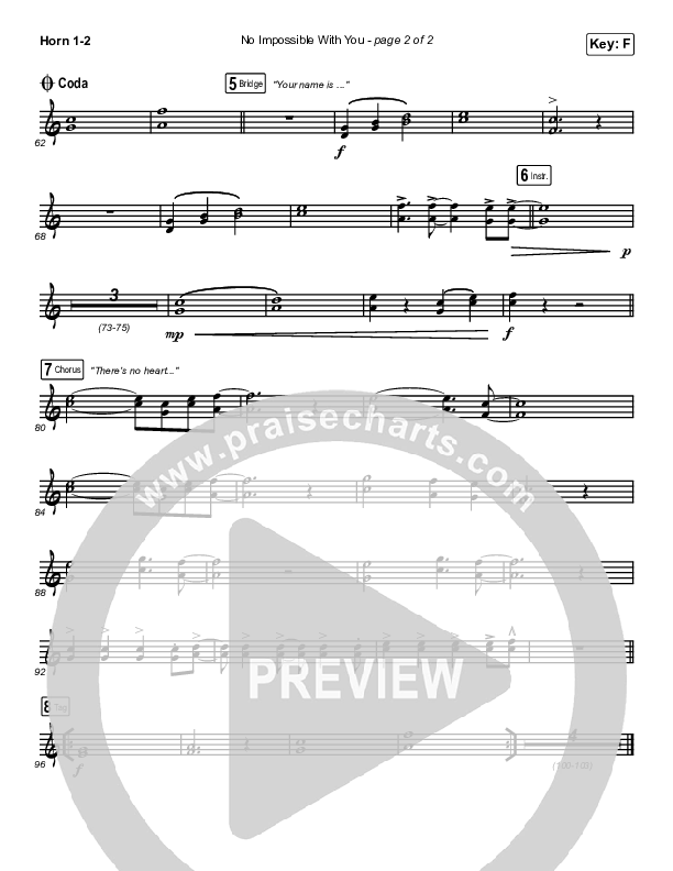 No Impossible With You Brass Pack (I Am They)