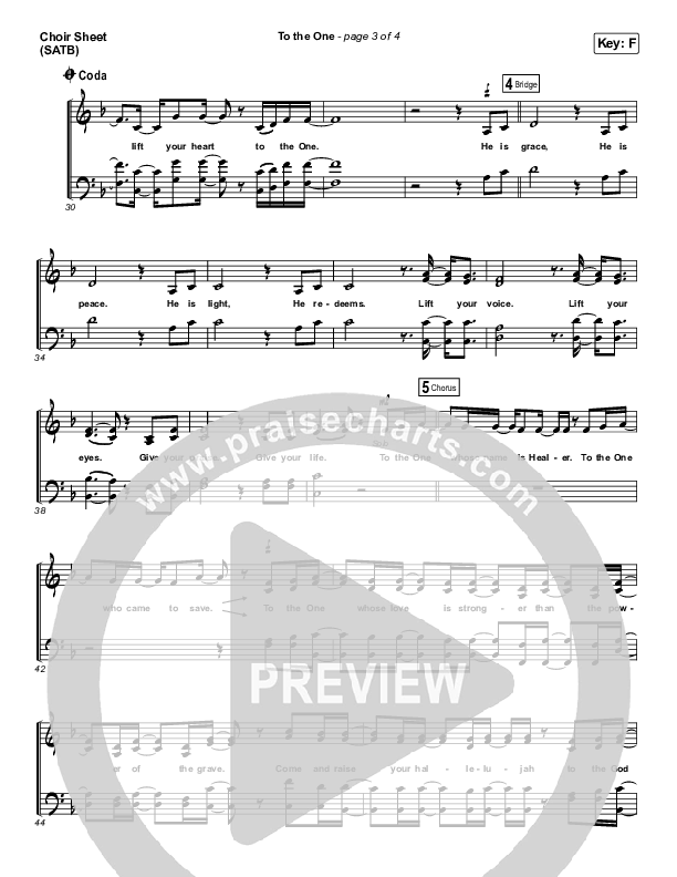 To The One Choir Vocals (SATB) (I Am They)