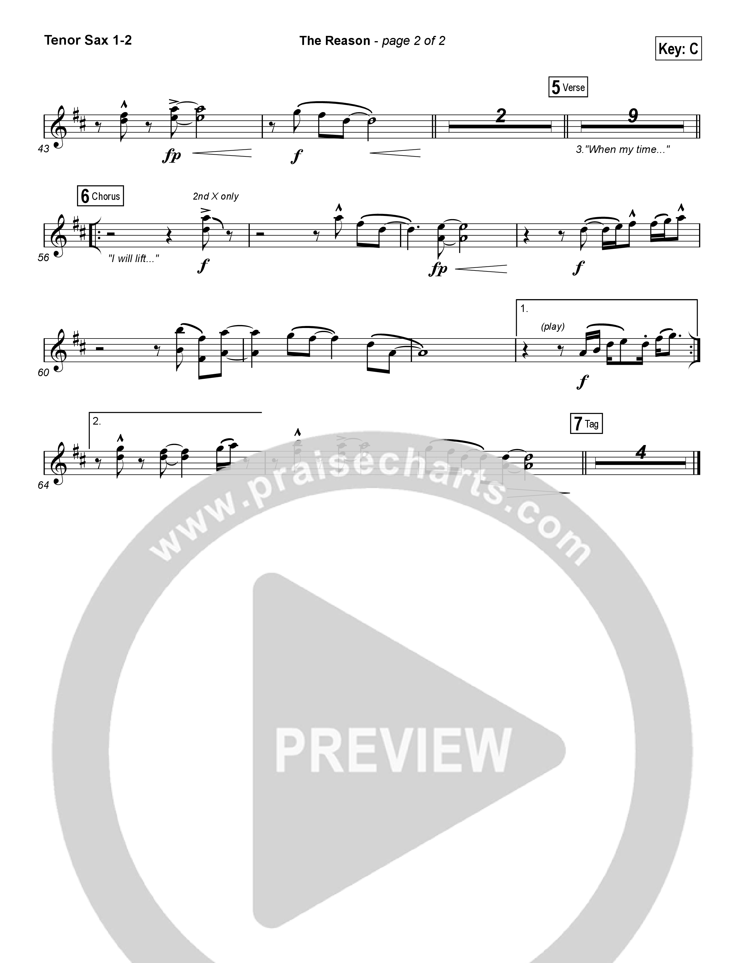 The Reason Tenor Sax 1/2 (Travis Cottrell)