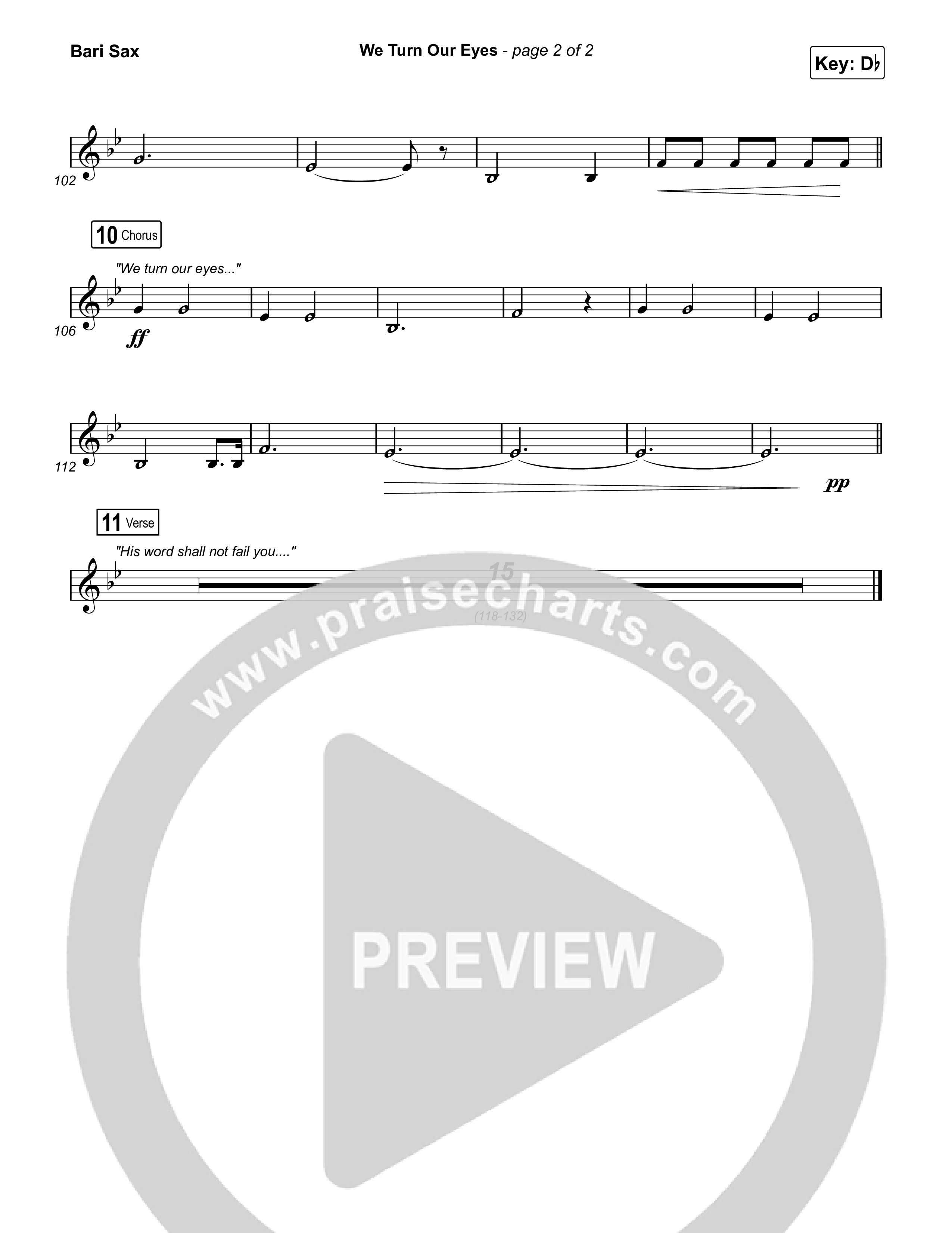 We Turn Our Eyes Bari Sax (Travis Cottrell)