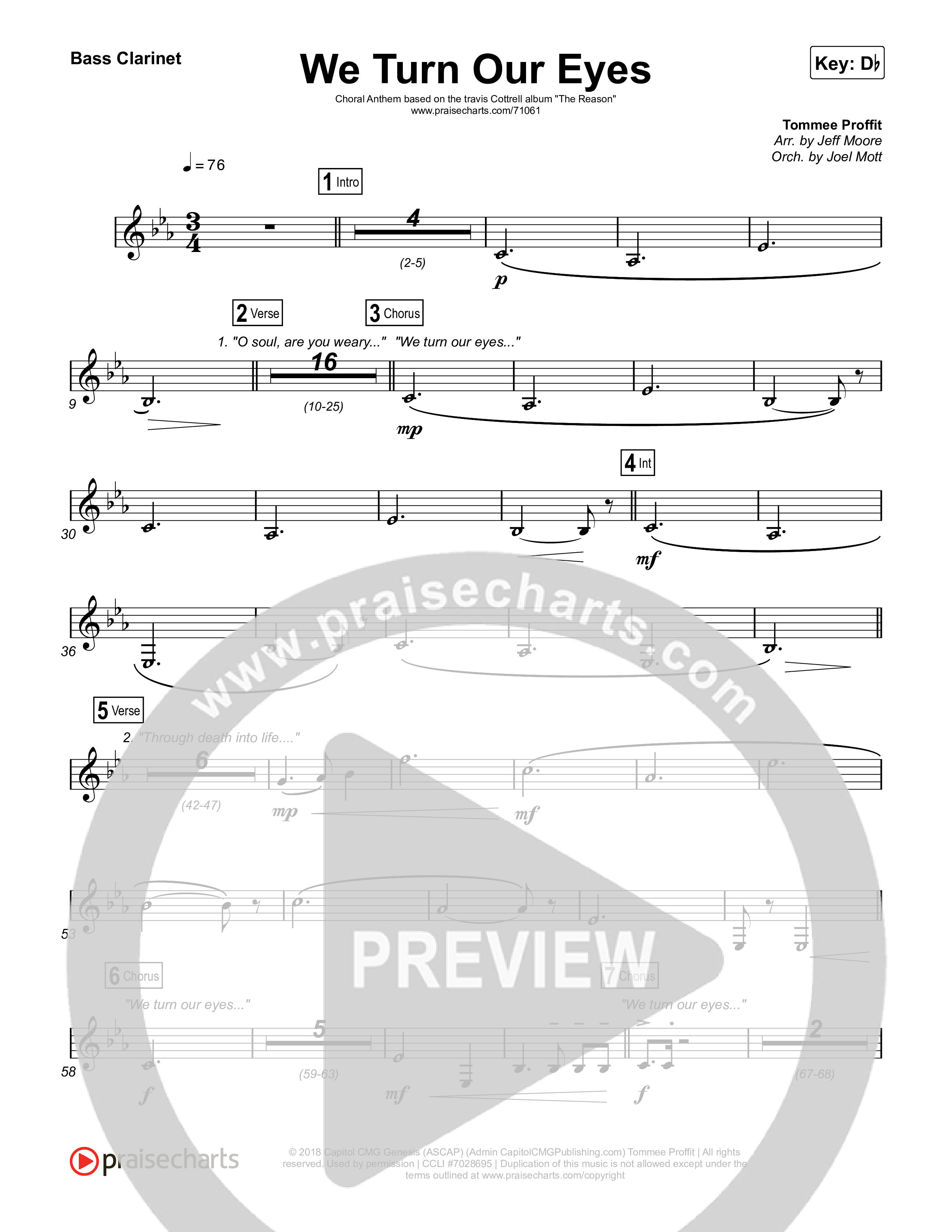 We Turn Our Eyes Clarinet 1,2 (Travis Cottrell)