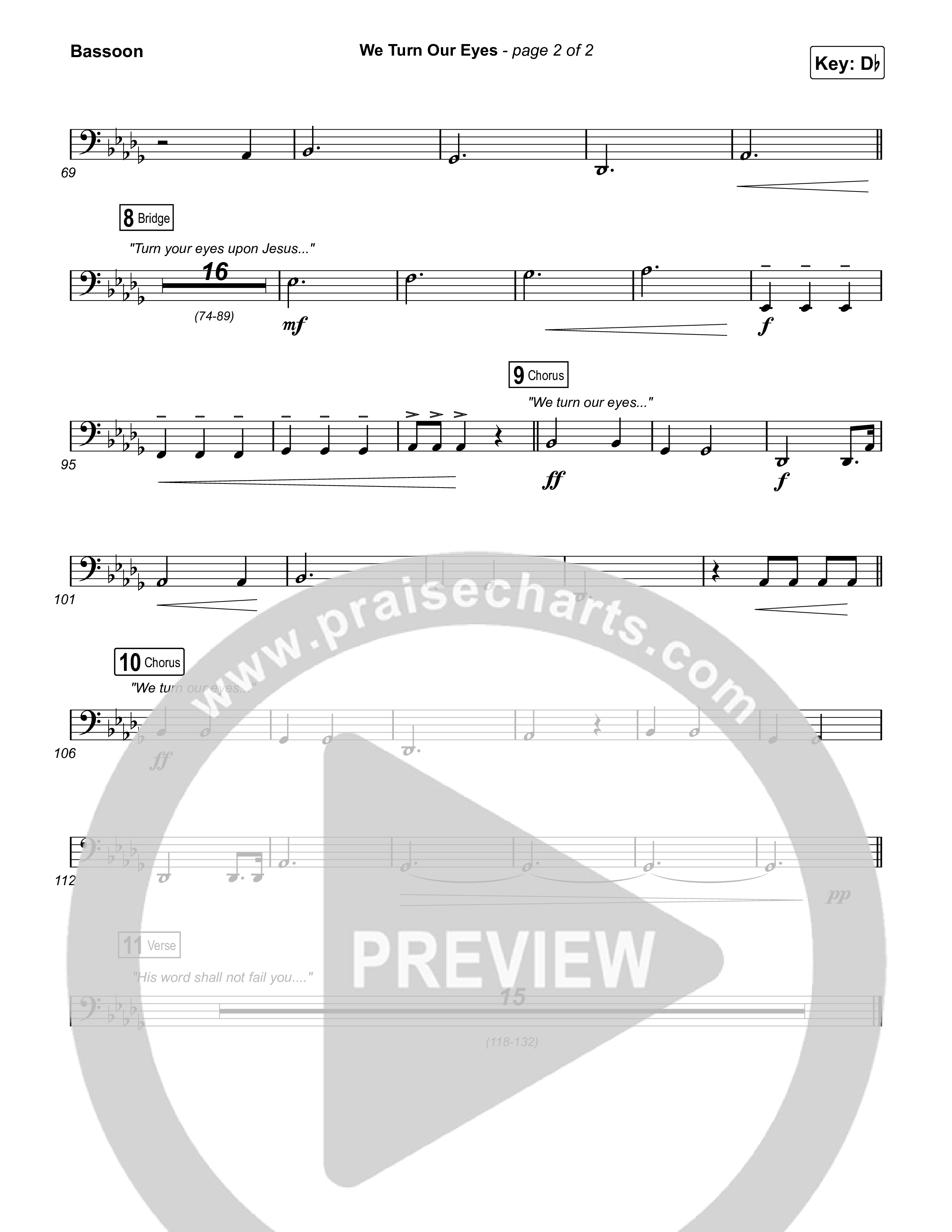 We Turn Our Eyes Bassoon (Travis Cottrell)