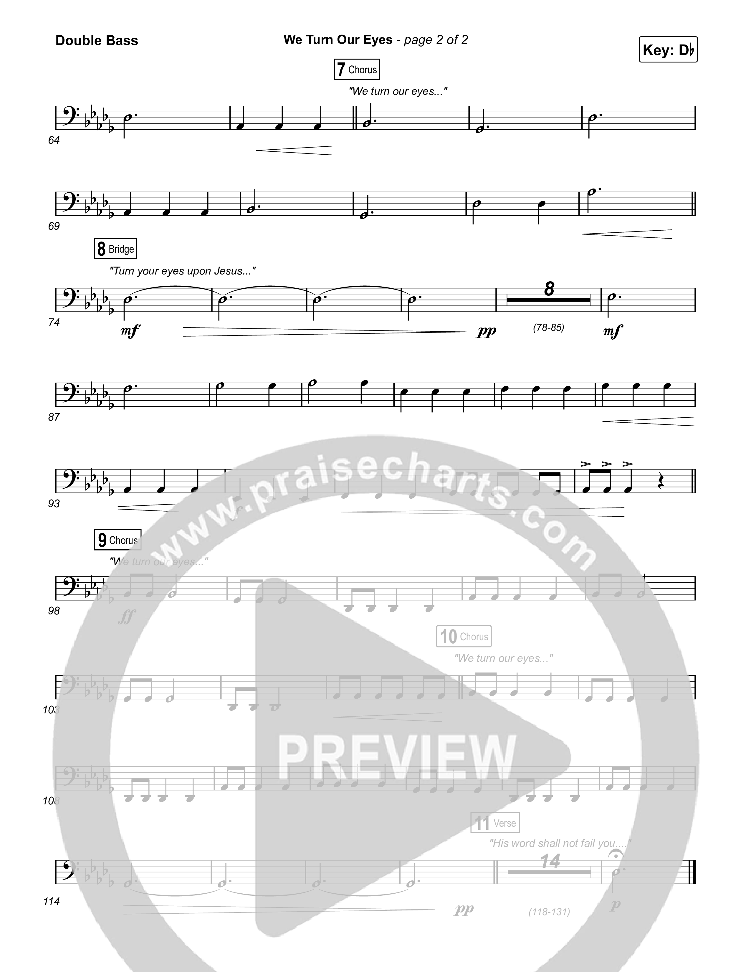 We Turn Our Eyes String Bass (Travis Cottrell)