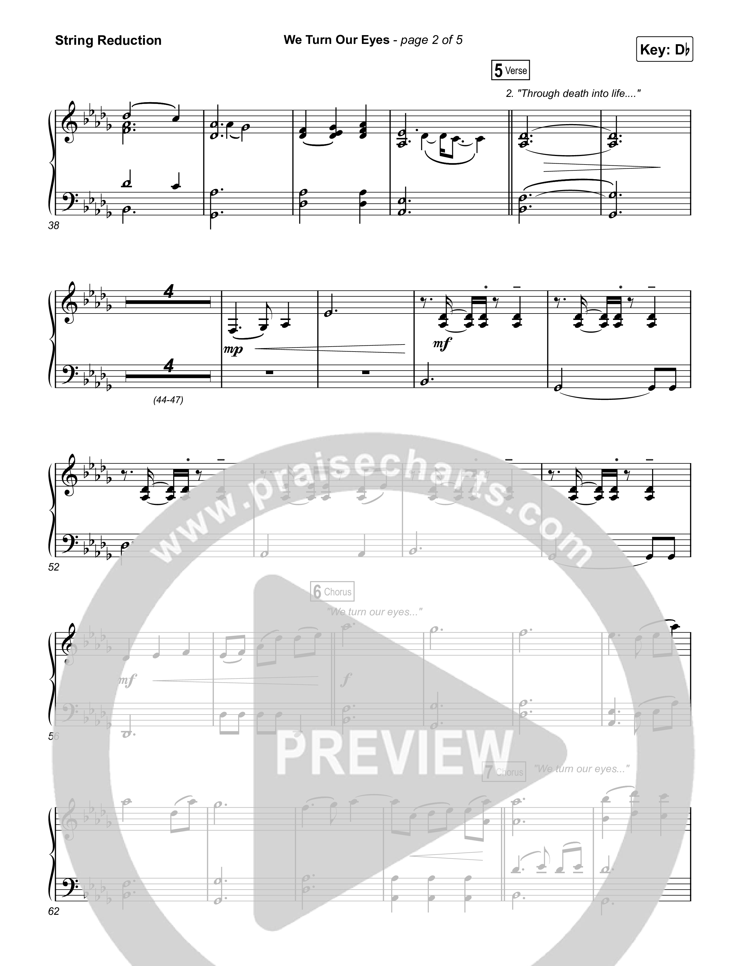 We Turn Our Eyes String Reduction (Travis Cottrell)