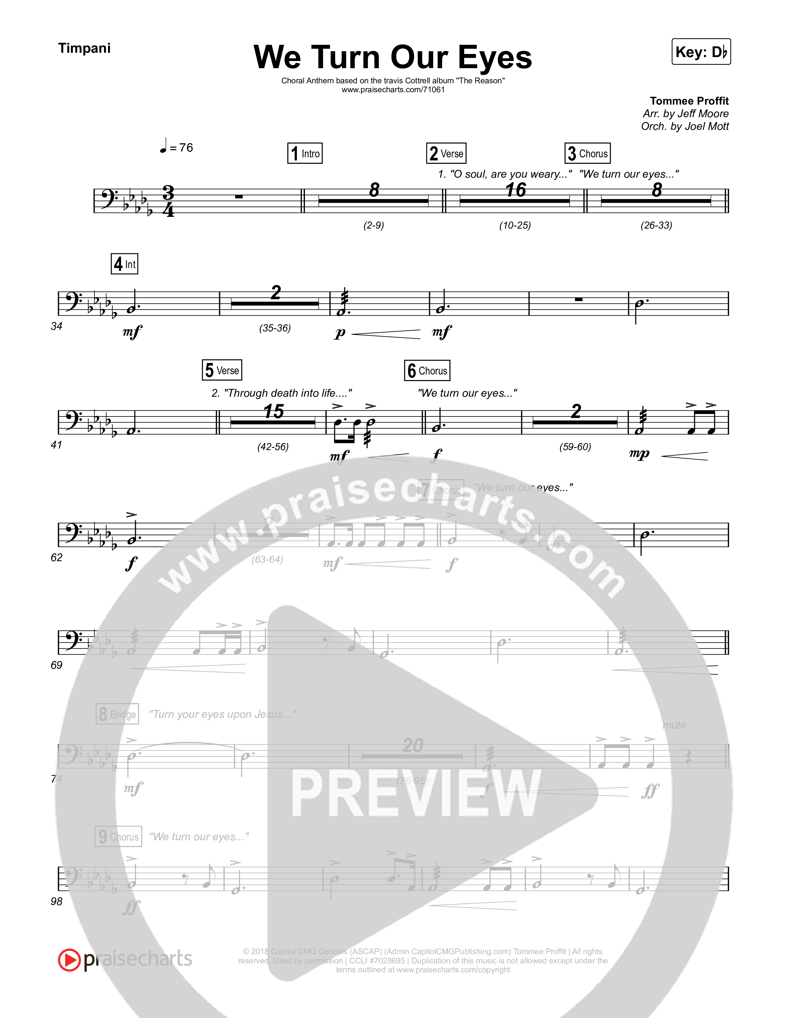 We Turn Our Eyes Timpani (Travis Cottrell)