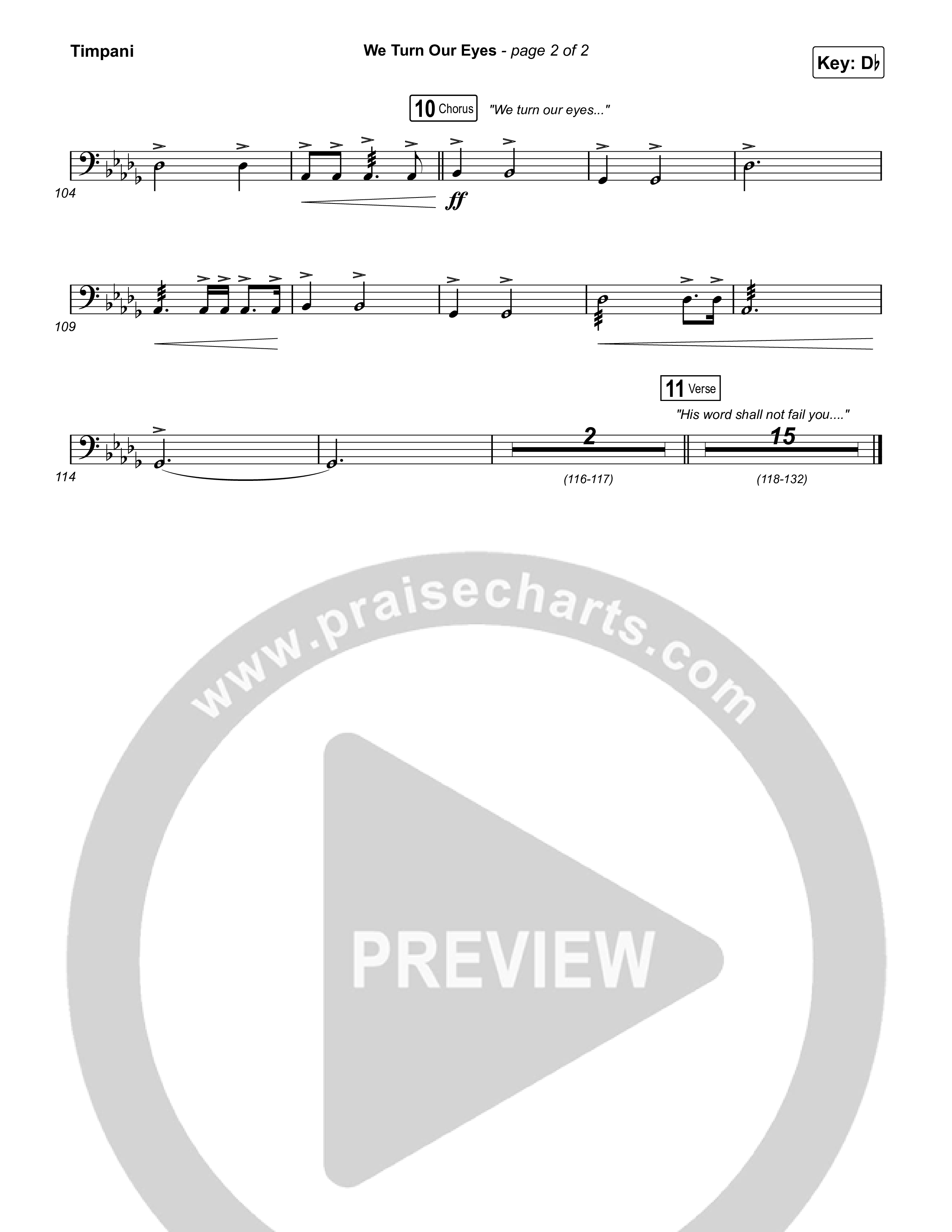 We Turn Our Eyes Timpani (Travis Cottrell)