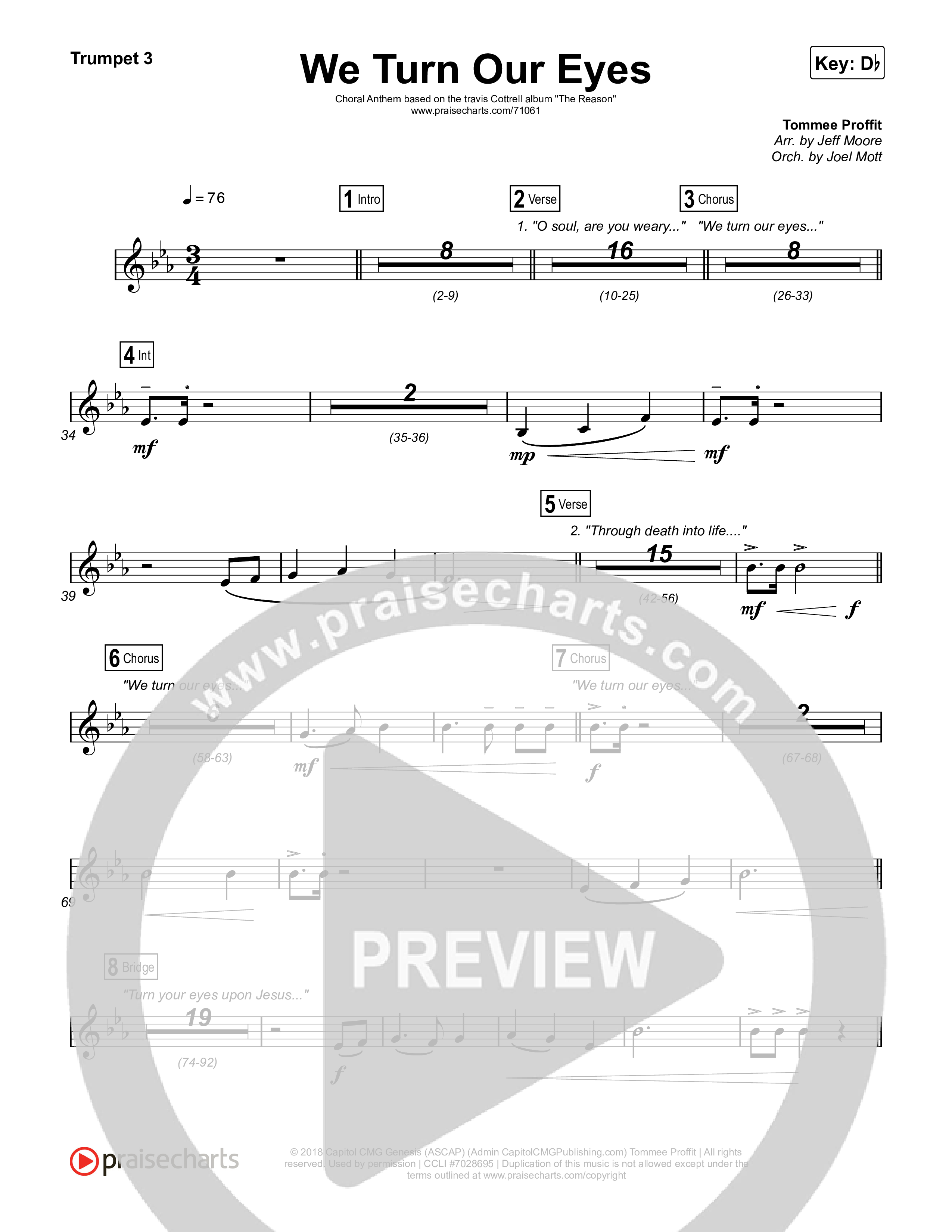 We Turn Our Eyes Trumpet 1,2 (Travis Cottrell)