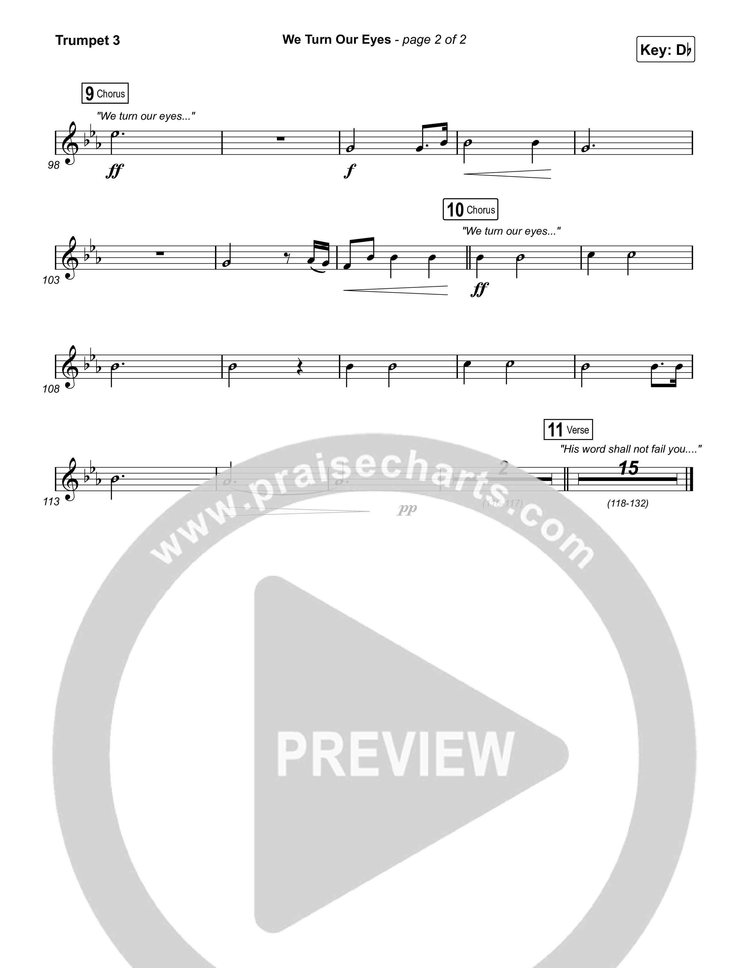 We Turn Our Eyes Trumpet 3 (Travis Cottrell)