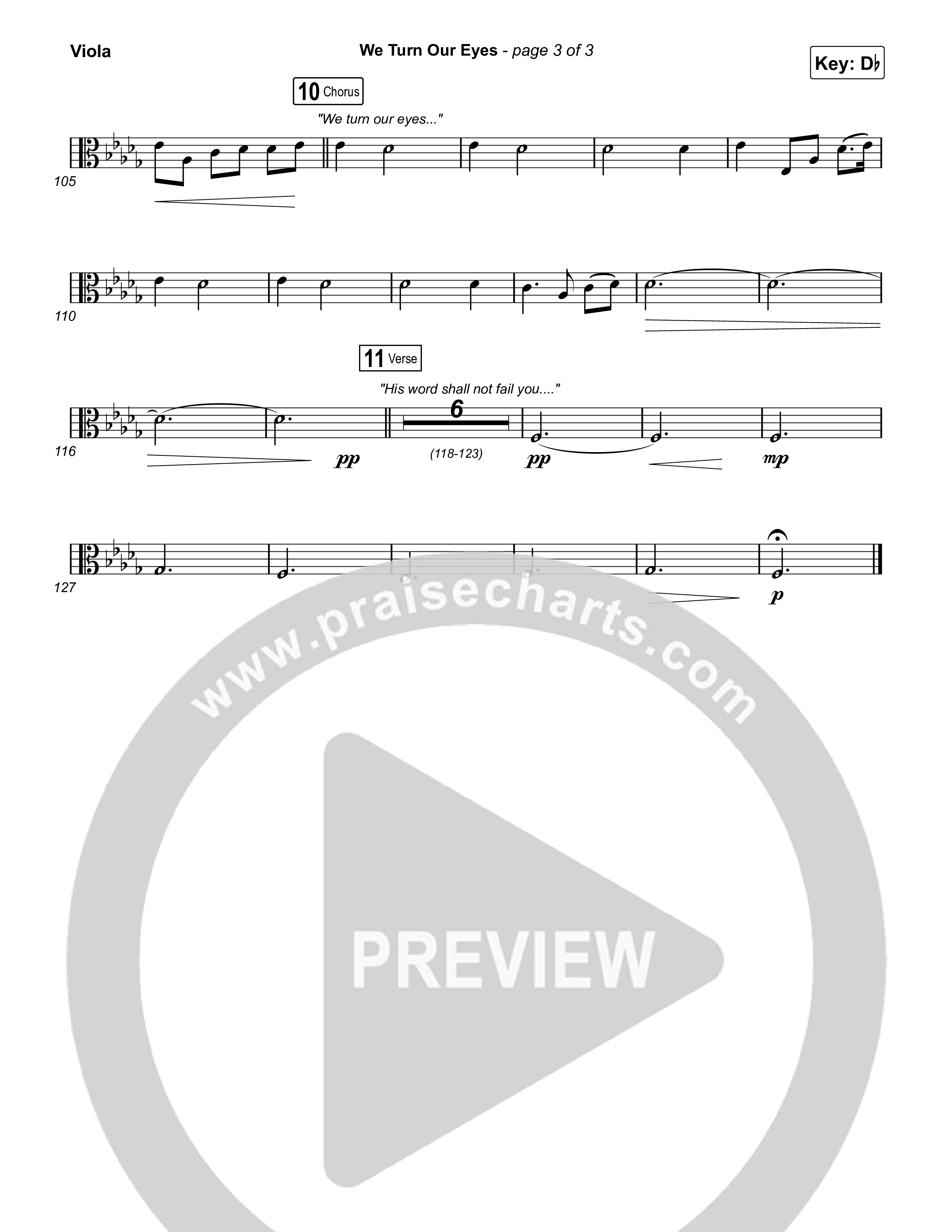 We Turn Our Eyes Viola (Travis Cottrell)