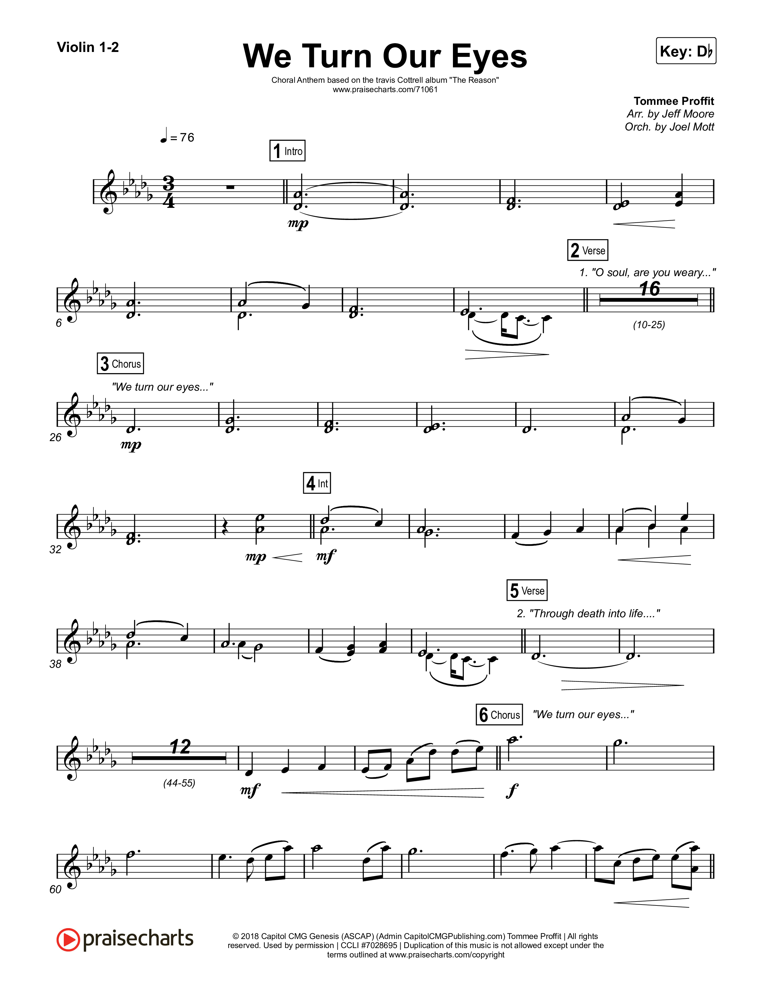 We Turn Our Eyes String Pack (Travis Cottrell)