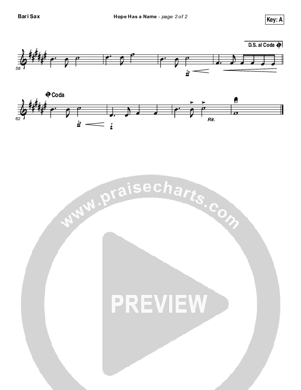 Hope Has A Name Bari Sax (River Valley Worship)