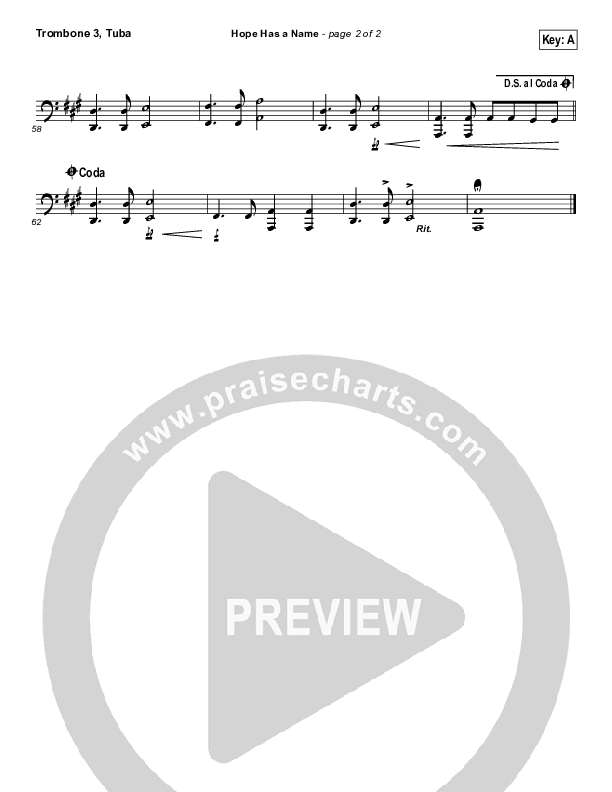 Hope Has A Name Trombone 3/Tuba (River Valley Worship)