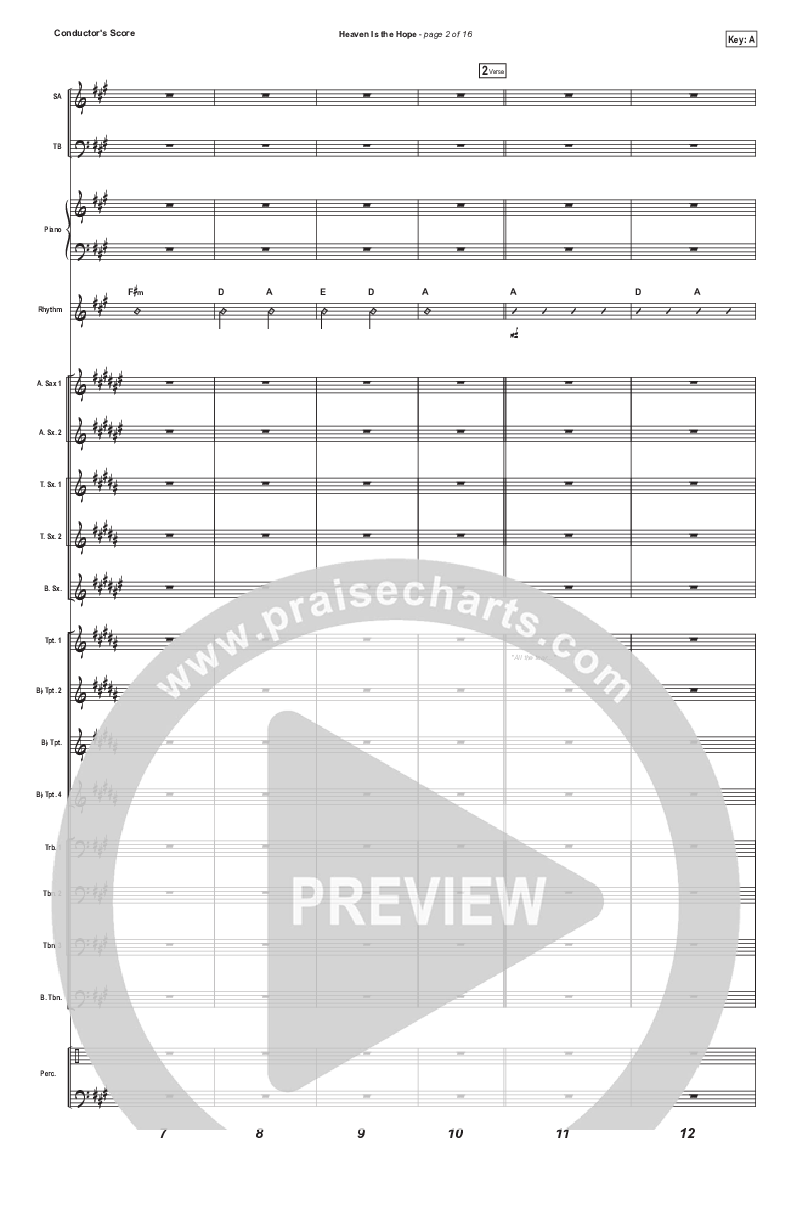 Heaven Is The Hope Conductor's Score (Matthew West)