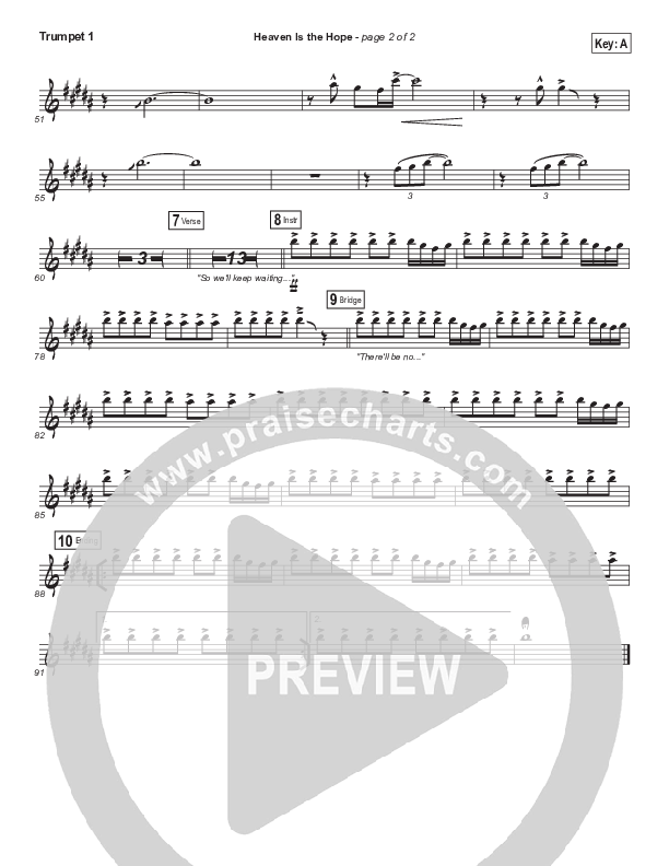 Heaven Is The Hope Trumpet 1 (Matthew West)