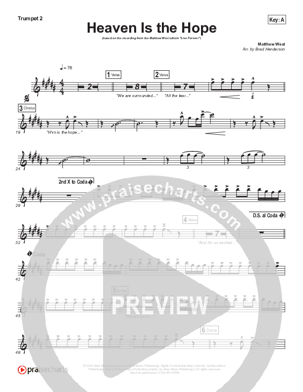 Heaven Is The Hope Trumpet 2 (Matthew West)