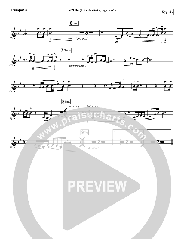 Isn't He (This Jesus) Trumpet 3 (The Belonging Co)