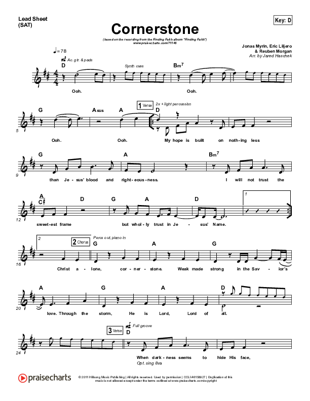 Cornerstone Lead (SAT) (Finding Faith)