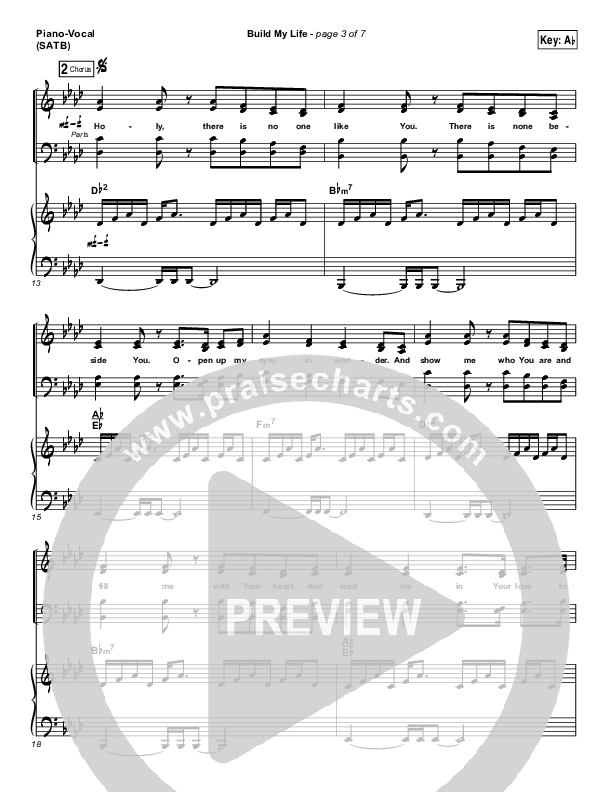 Build My Life Sheet Music PDF (Pat Barrett) - PraiseCharts