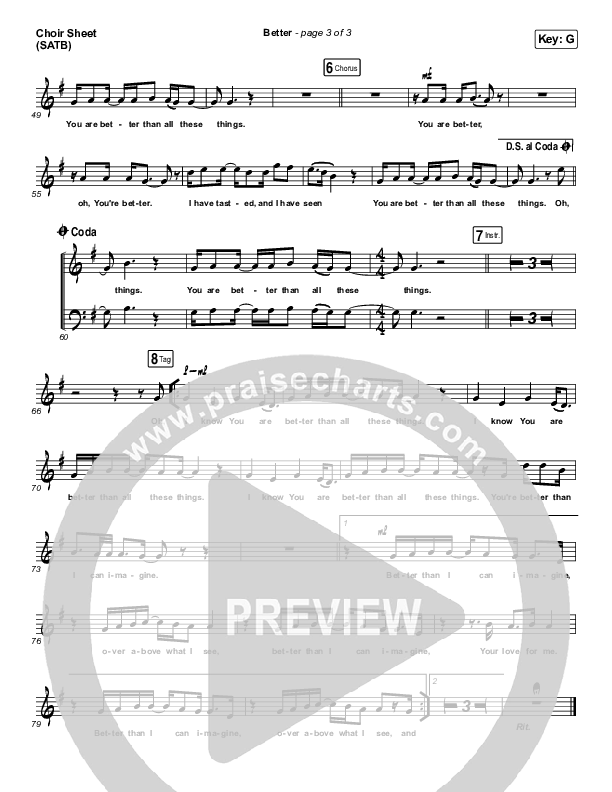 Better Choir Vocals (SATB) (Pat Barrett)