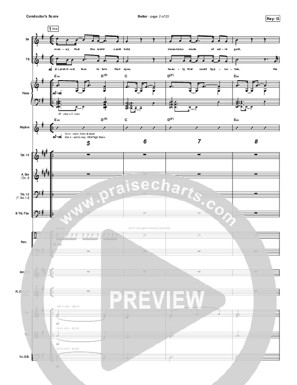 Better Conductor's Score (Pat Barrett)
