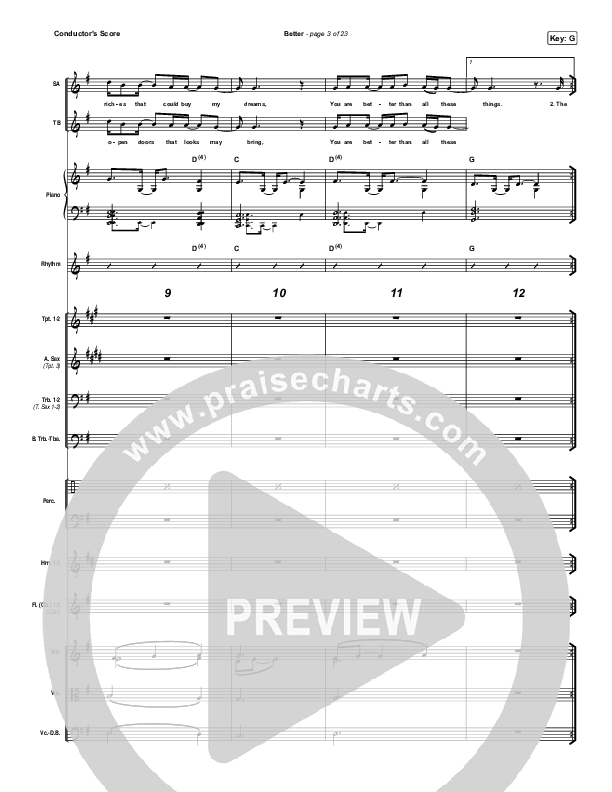 Better Conductor's Score (Pat Barrett)