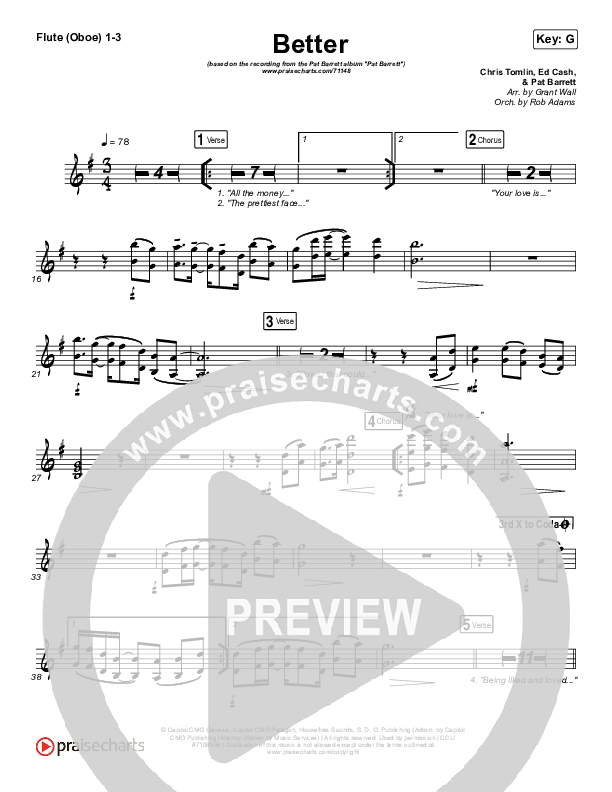 Better Flute/Oboe 1/2/3 (Pat Barrett)