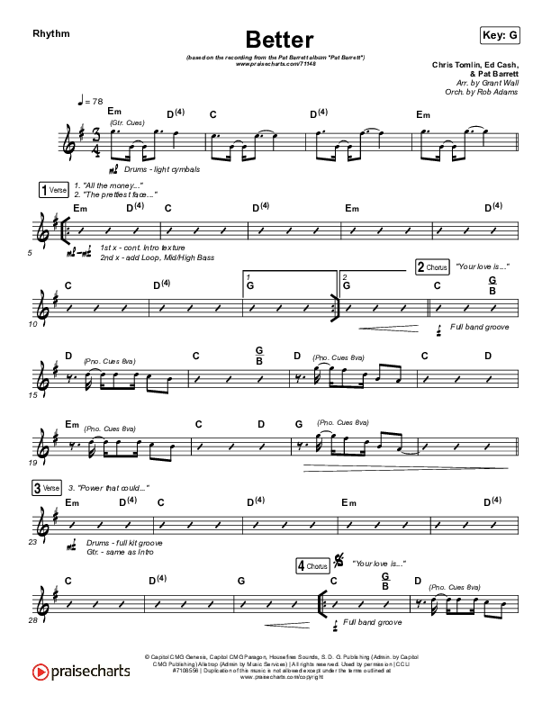 Better Rhythm Chart (Pat Barrett)