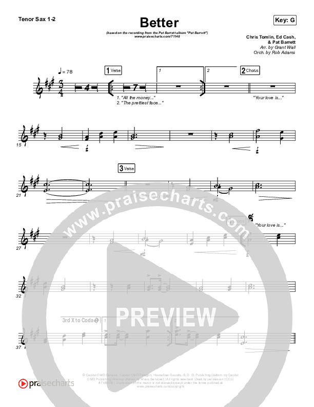 Better Tenor Sax 1/2 (Pat Barrett)